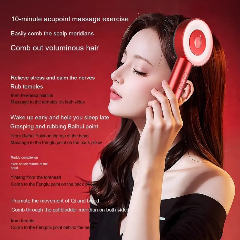 Fluffy Comb Scalp Massager Infrared Hair Care And Beauty - Bellarte Enchanté Fluffy Comb Scalp Massager Infrared Hair Care And Beauty